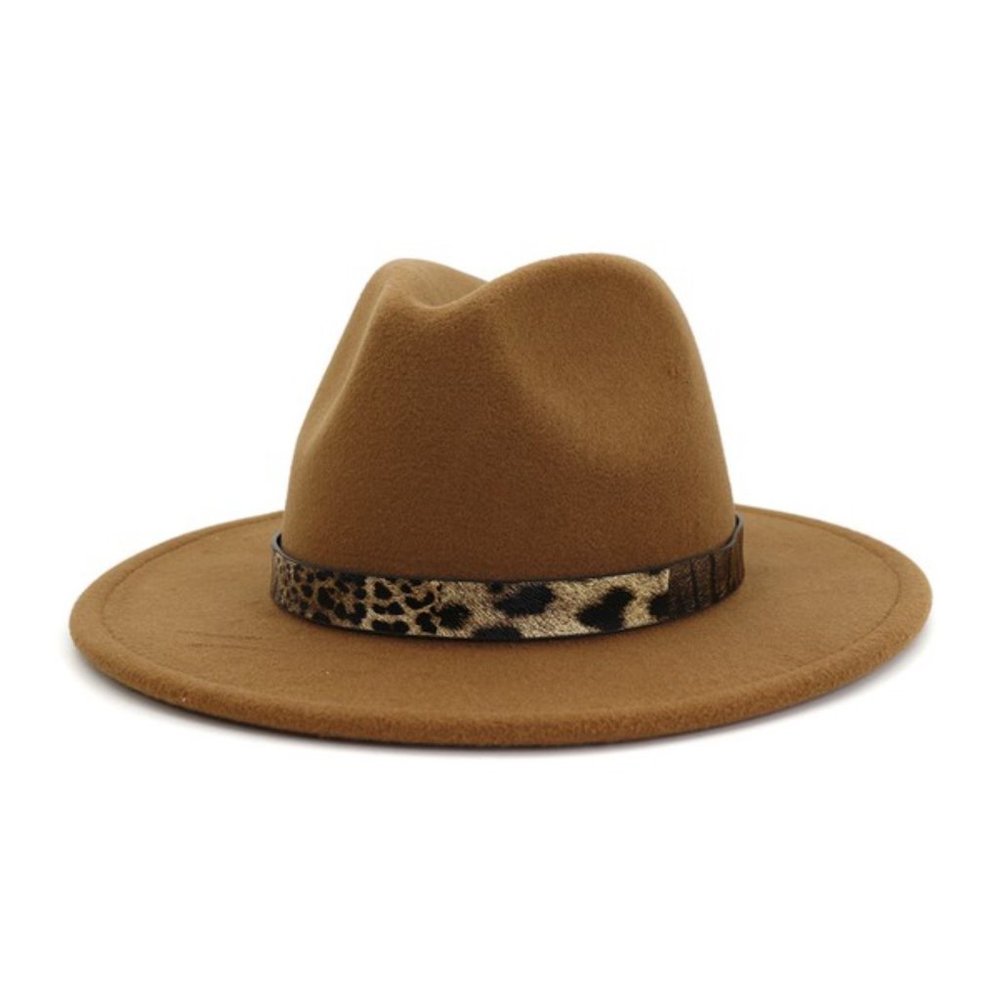 Leopard Panama Hat